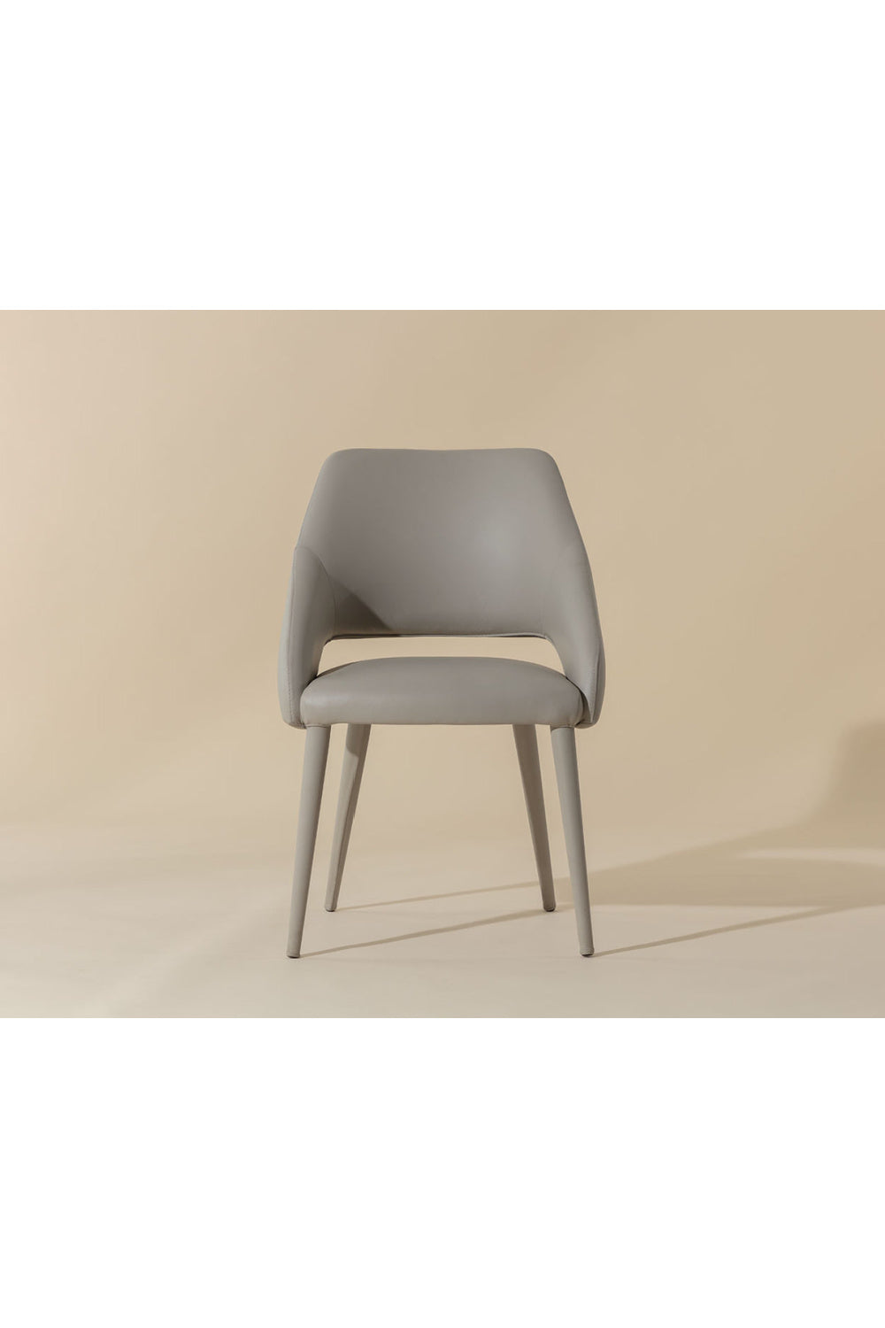 Modern European furniture - Monochromatic Leather Dining Chair - www.oroa.com | Oroa.com