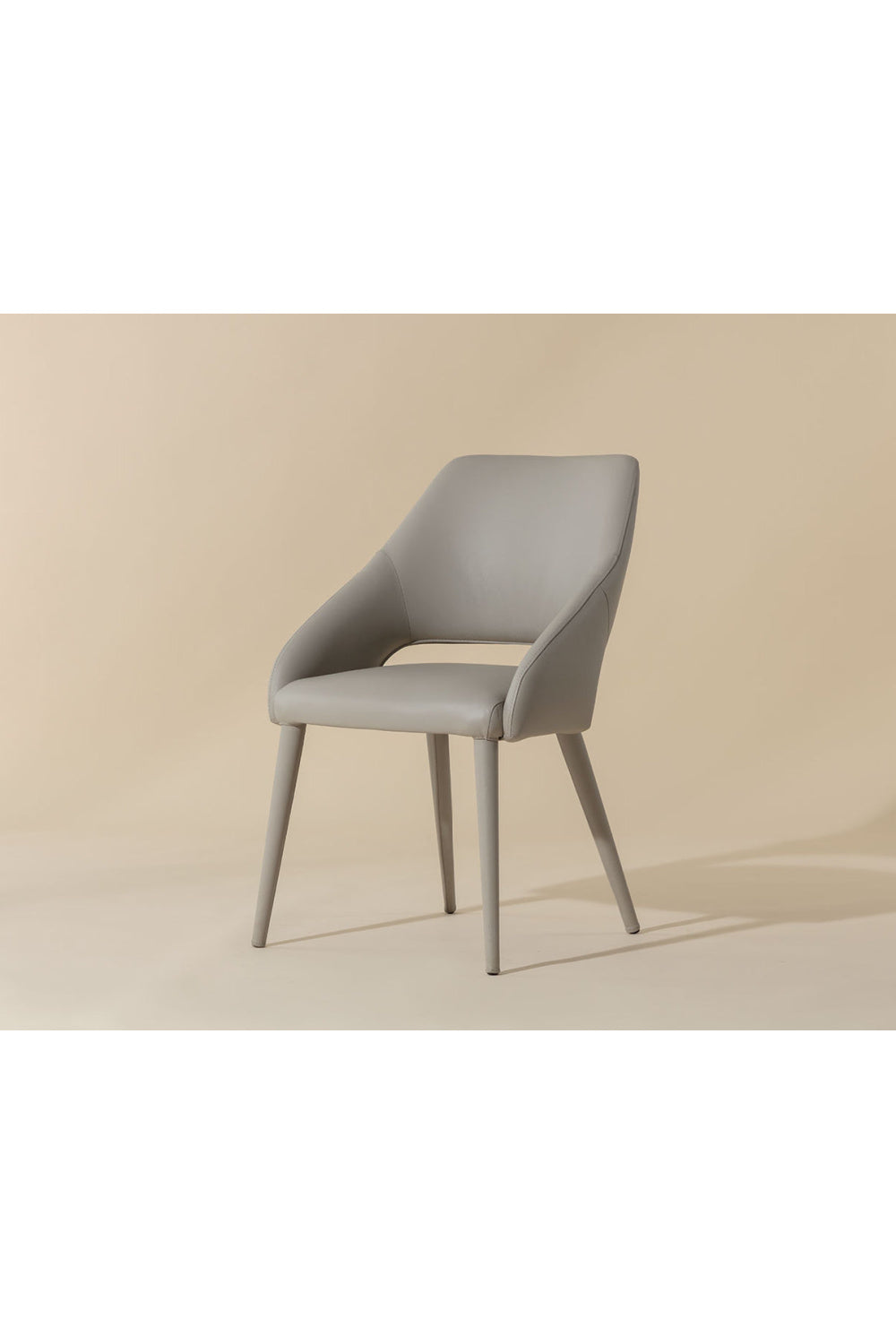 Modern European furniture - Monochromatic Leather Dining Chair - www.oroa.com | Oroa.com