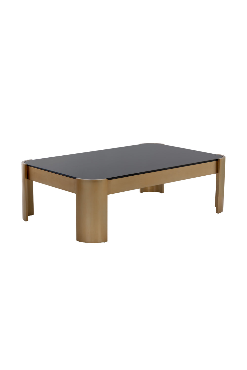 Modern European furniture - Black Glass Rectangular Coffee Table - www.oroa.com