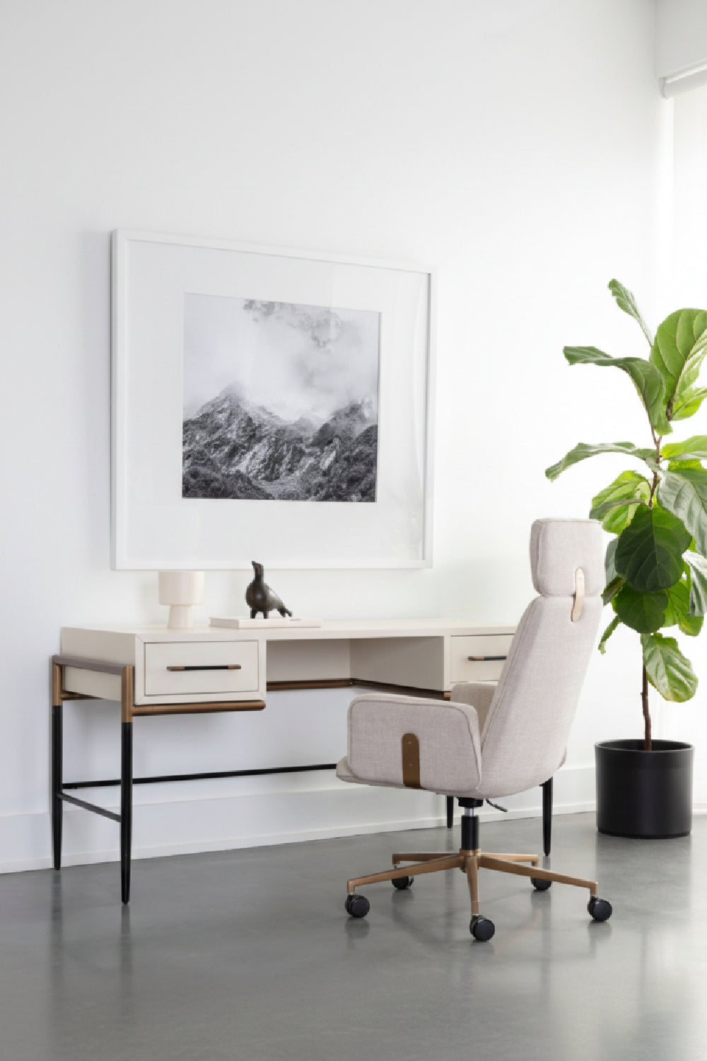 Modern European furniture - Painted Wood Office Desk - www.oroa.com | Oroa.com