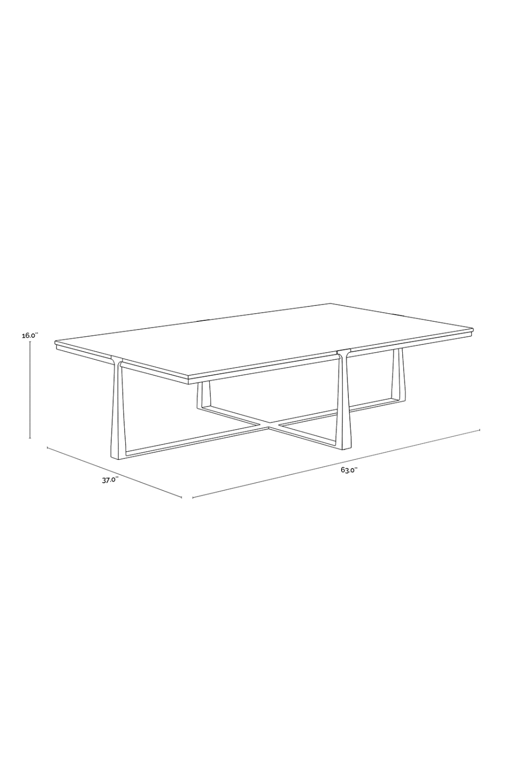 Modern European furniture - Rectangular White Marble Coffee Table - www.oroa.com | Oroa.com