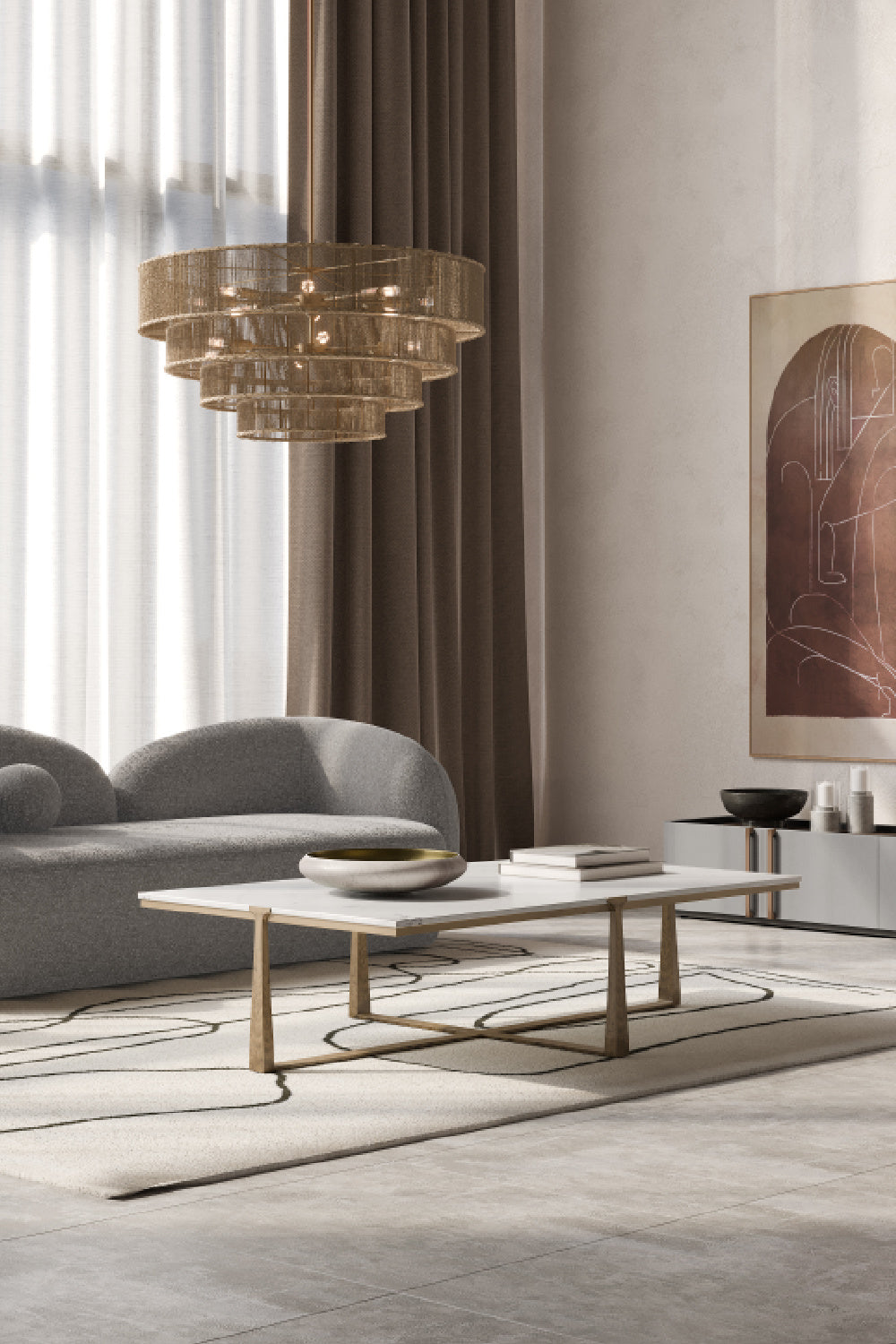 Modern European furniture - Rectangular White Marble Coffee Table - www.oroa.com | Oroa.com