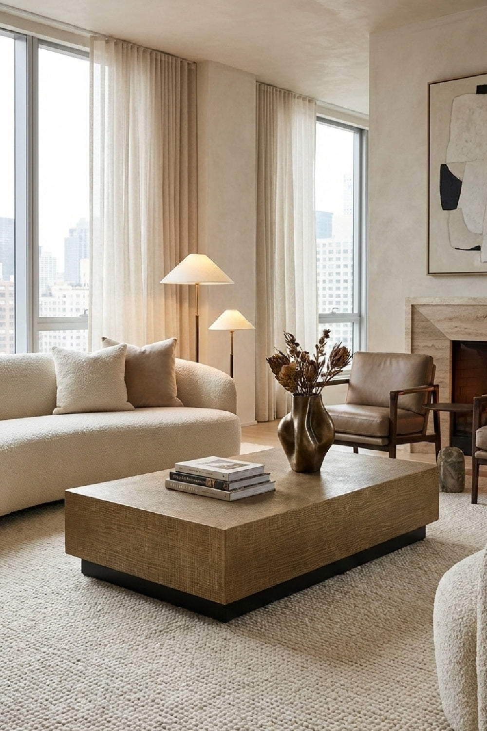 Modern European furniture - Etched Antique Brass Coffee Table - www.oroa.com | Oroa.com