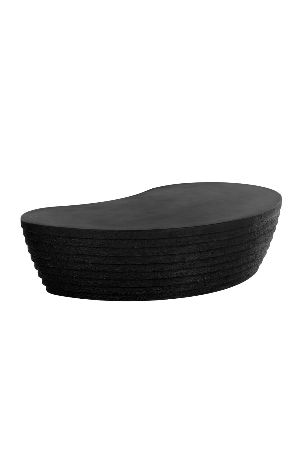 Modern European furniture - Black Curved Indoor/Outdoor Coffee Table - www.oroa.com | Oroa.com