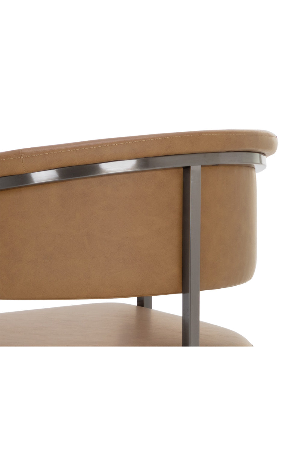 Modern European furniture - Brown Cantilevered Counter Stool - www.oroa.com | Oroa.com