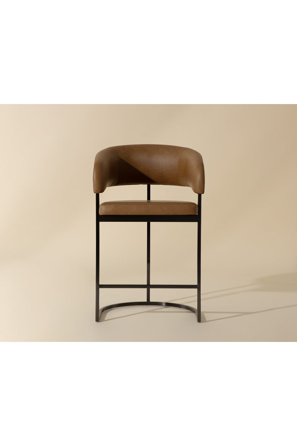 Modern European furniture - Brown Cantilevered Counter Stool - www.oroa.com | Oroa.com