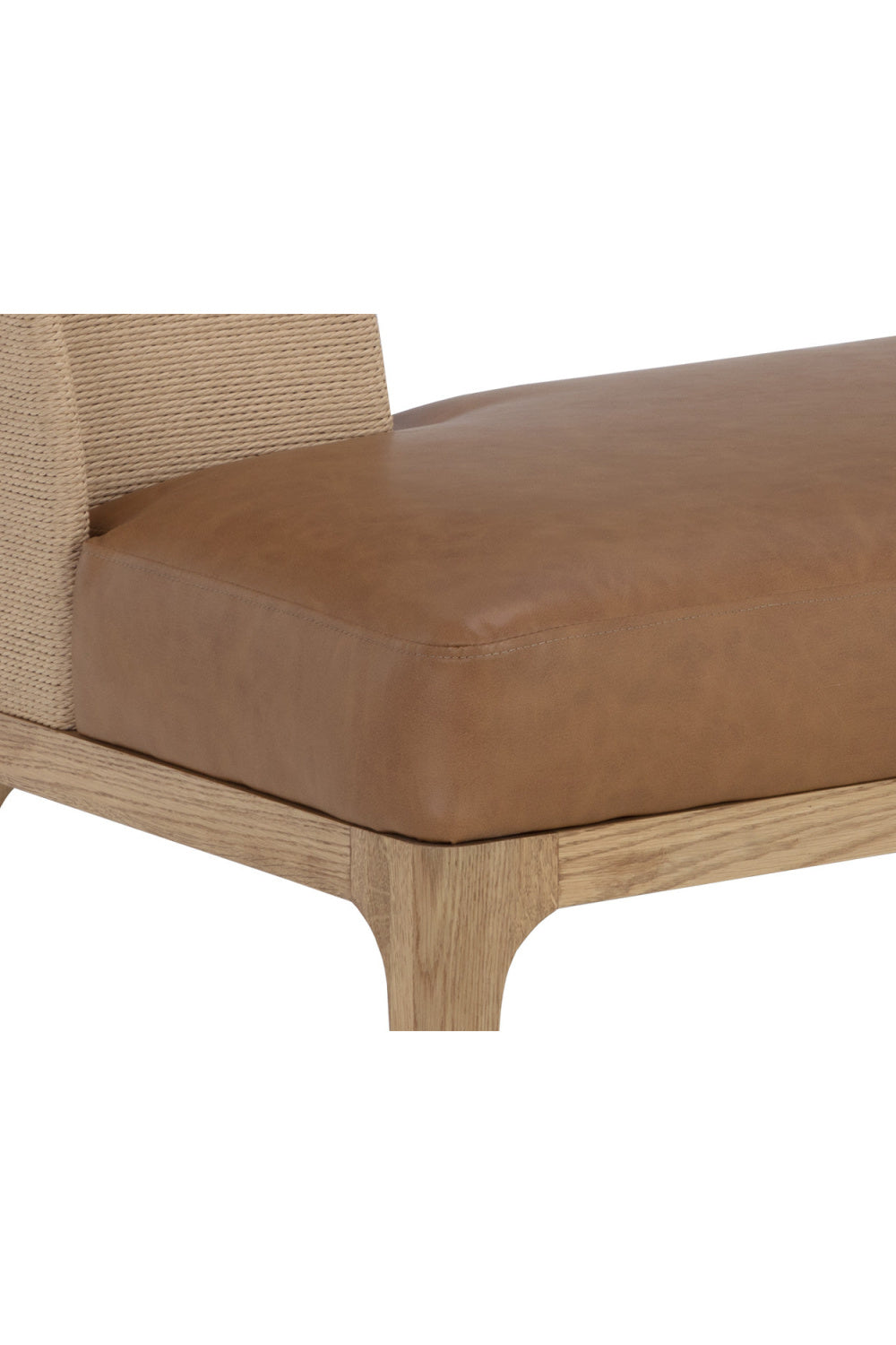 Modern European furniture - Brown Leather Seat Banquette - www.oroa.com | Oroa.com