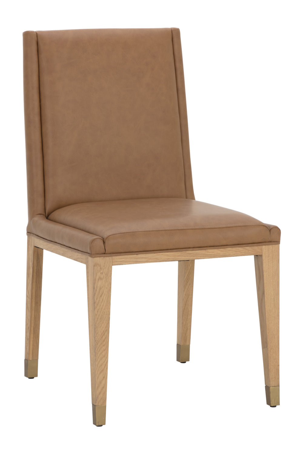Modern European furniture - Rustic Oak Base Dining Chairs (2) - www.oroa.com | Oroa.com