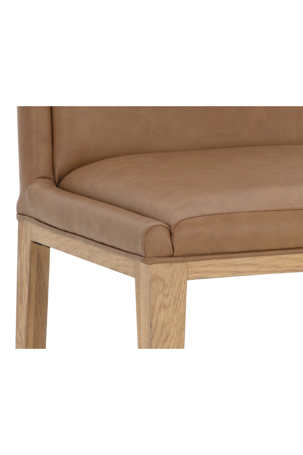 Modern European furniture - Rustic Oak Base Dining Chairs (2) - www.oroa.com | Oroa.com