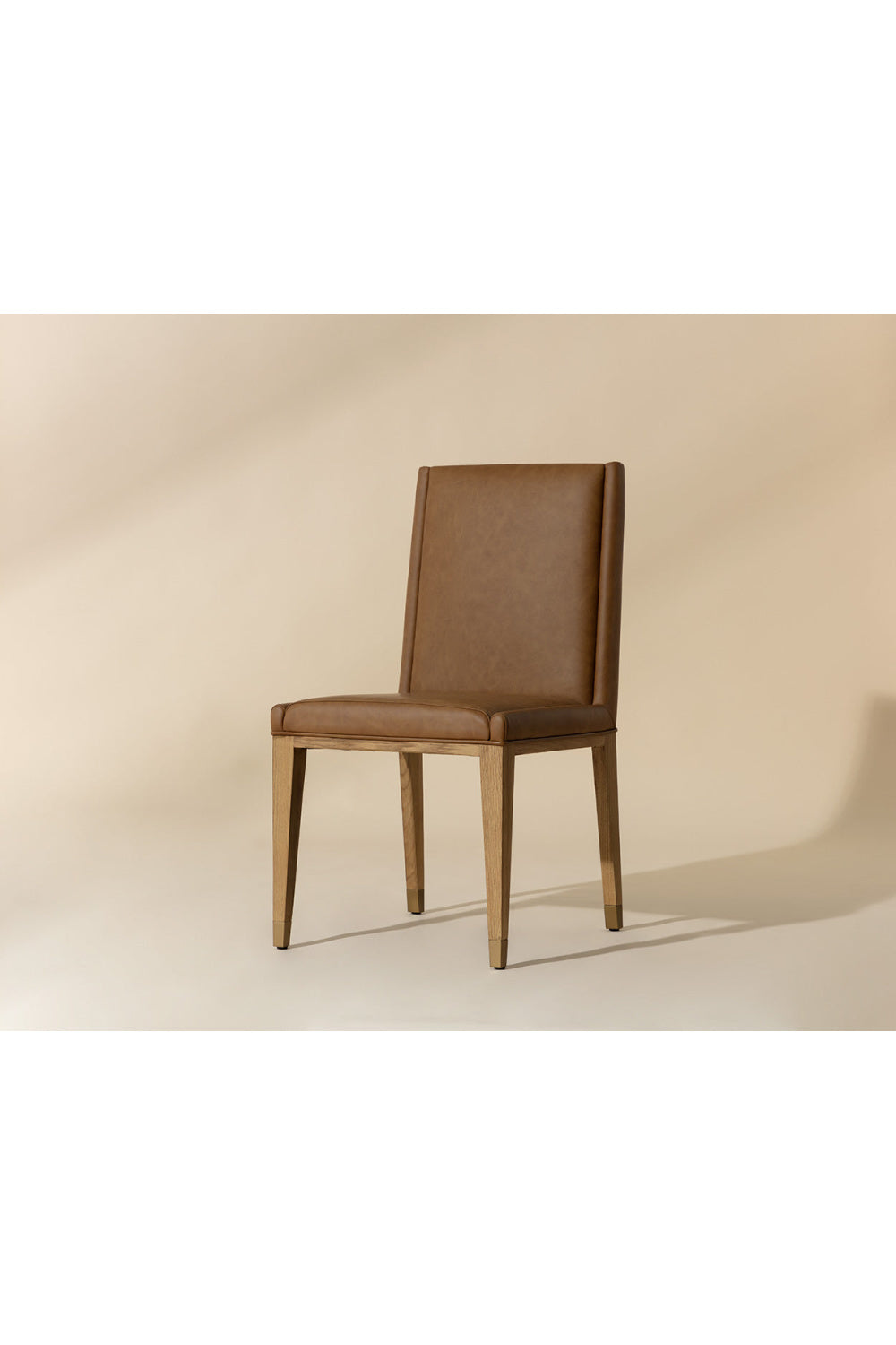 Modern European furniture - Rustic Oak Base Dining Chairs (2) - www.oroa.com | Oroa.com