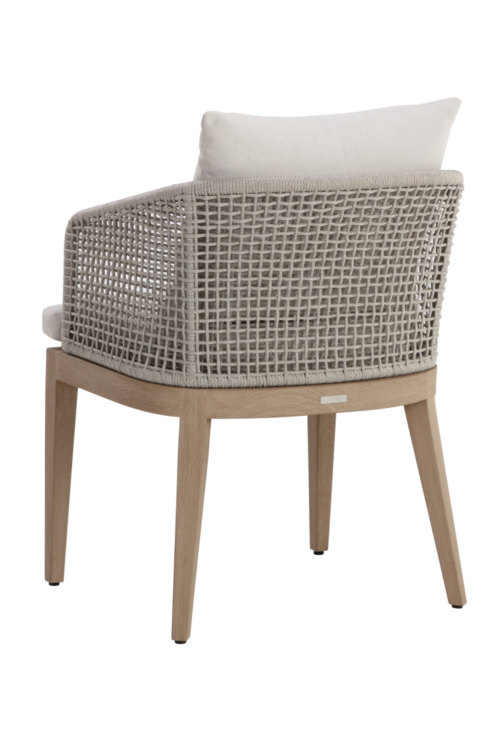Modern European furniture - Contemporary Indoor/Outdoor Weave & Teak Dining Chair - www.oroa.com | Oroa.com