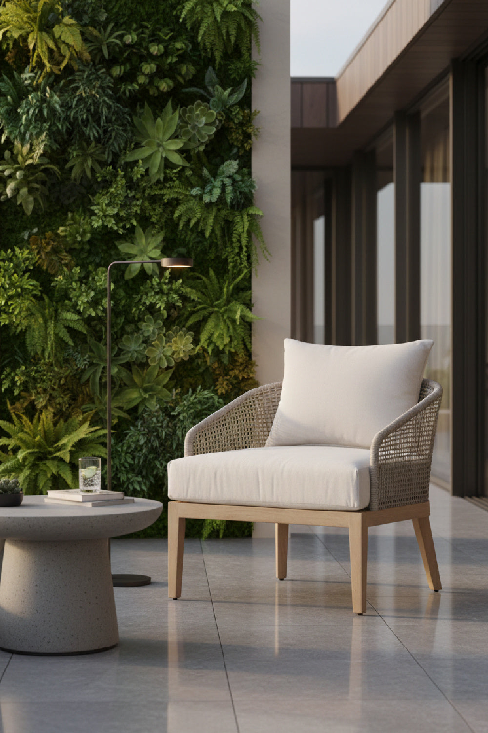 Modern European furniture - Weave Back Indoor/Outdoor Lounge Chair - www.oroa.com | Oroa.com
