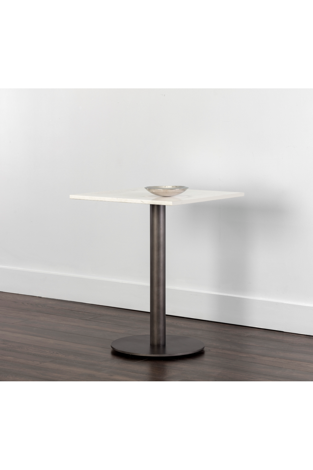 Modern European furniture - Square White Marble Bistro Table S - www.oroa.com | Oroa.com