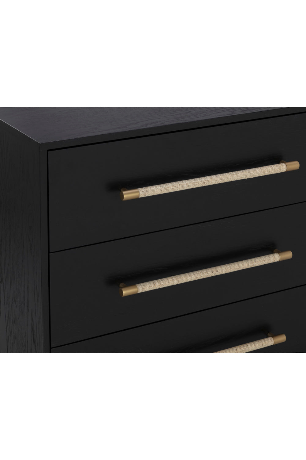 Modern European furniture - Black Oak 6-Drawer Dresser - www.oroa.com