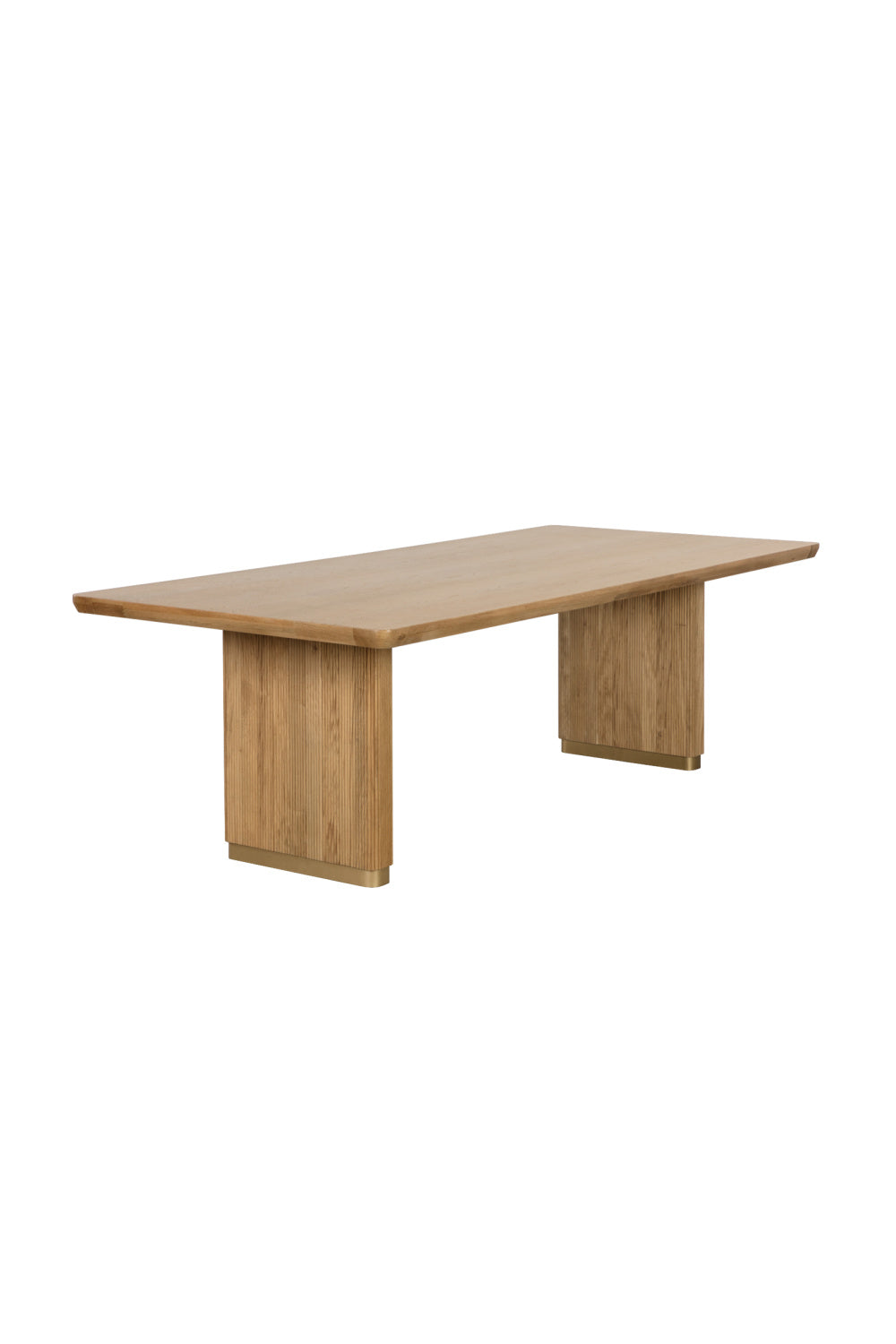 Modern European furniture - Chamfered Edge Oak Dining Table - www.oroa.com | Oroa.com