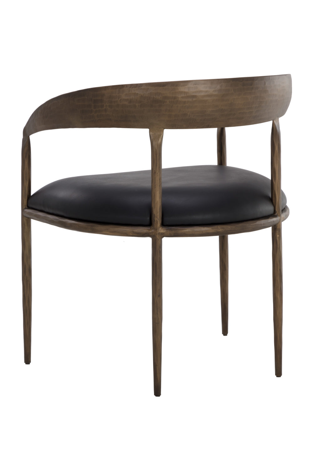 Modern European furniture - Antique Brass Framed Dining Chair - www.oroa.com | Oroa.com