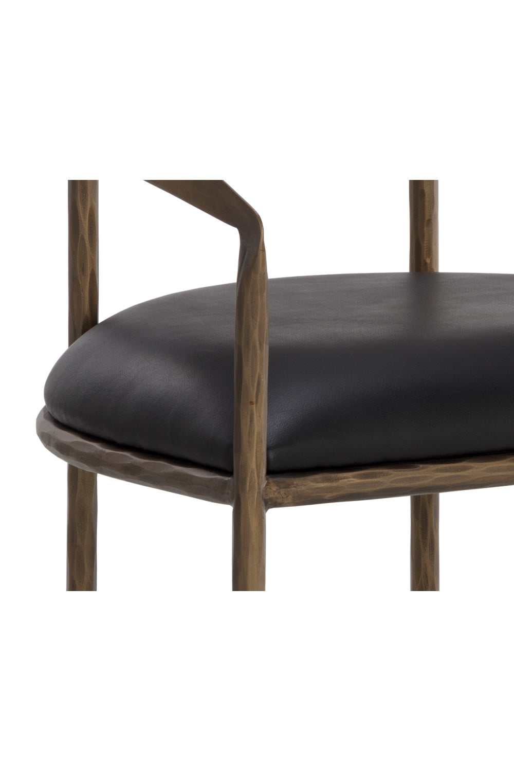 Modern European furniture - Antique Brass Framed Dining Chair - www.oroa.com | Oroa.com