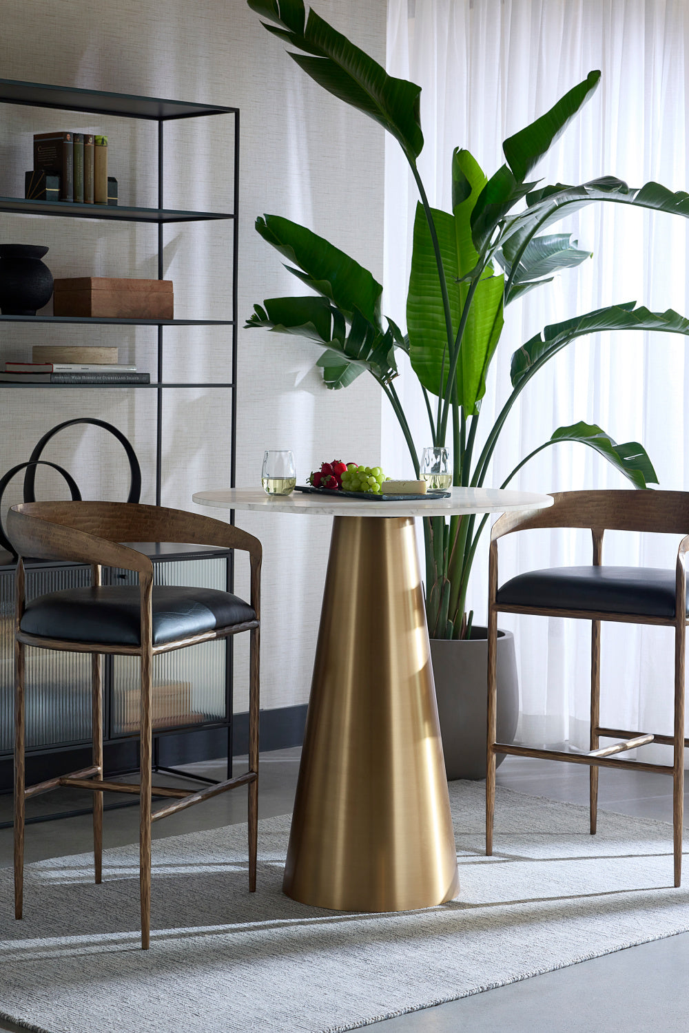 Modern European furniture - Hammered Metal Counter Stool - www.oroa.com | Oroa.com