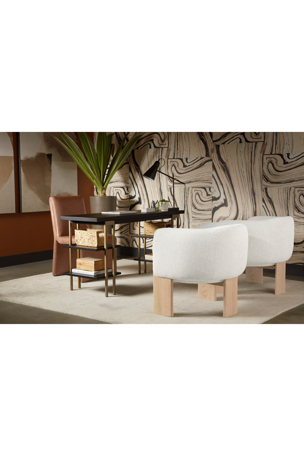 Modern European furniture - Brown Leather Dining Chair - www.oroa.com | Oroa.com