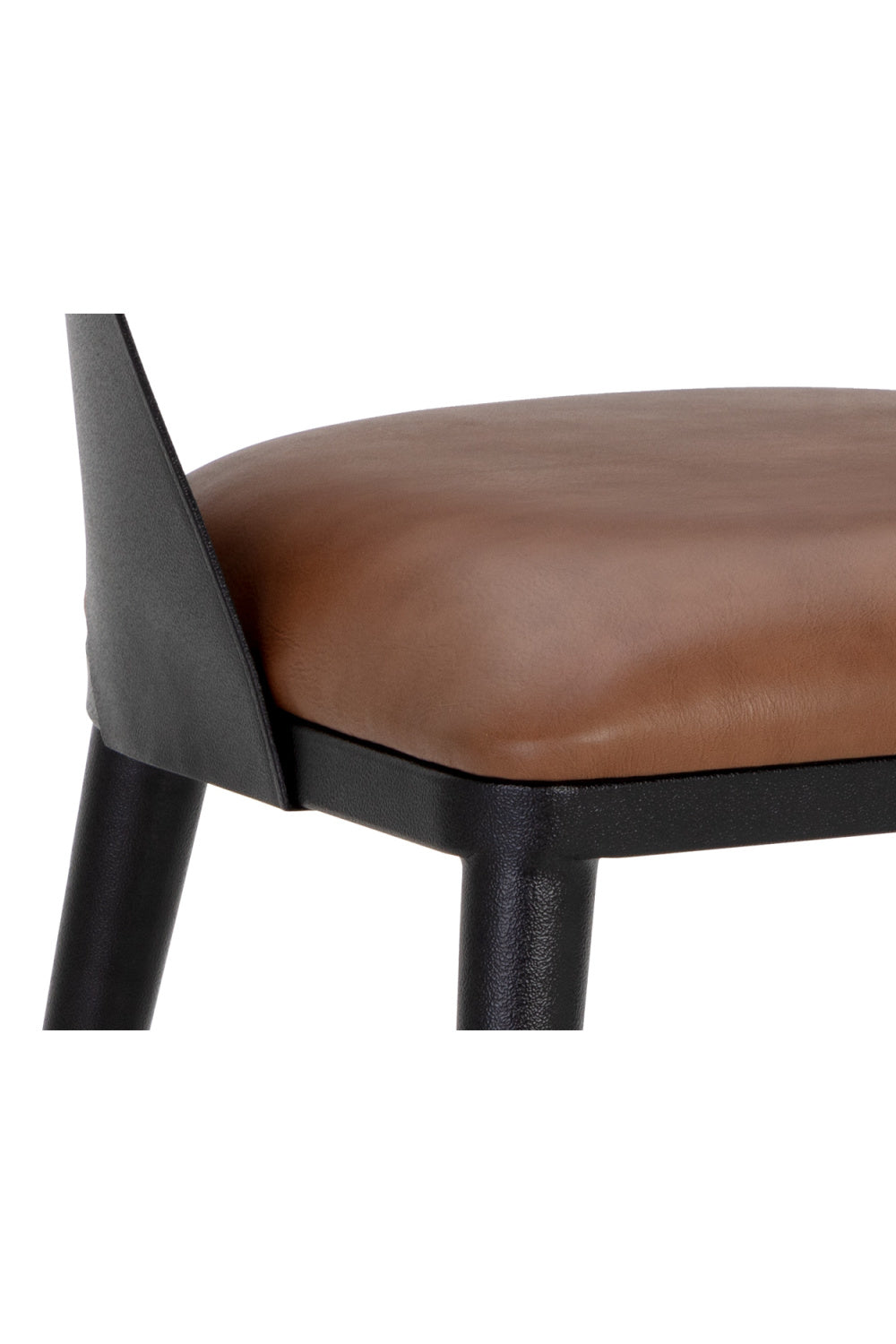 Modern European furniture - Leather Seat Dining Chair - www.oroa.com | Oroa.com