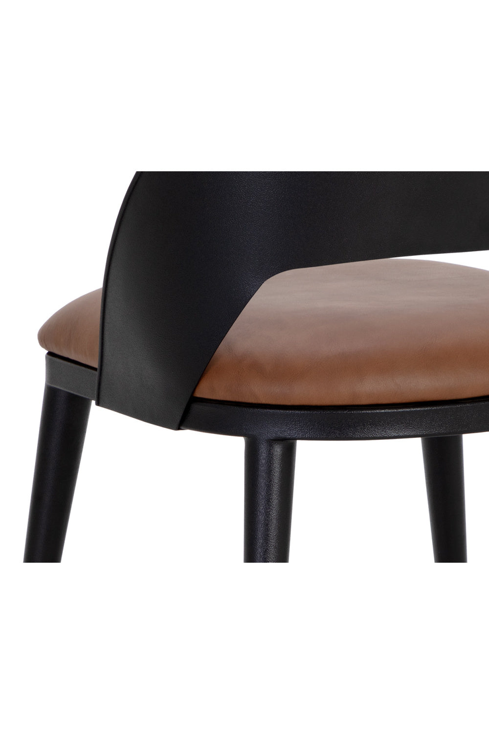 Modern European furniture - Leather Seat Dining Chair - www.oroa.com | Oroa.com