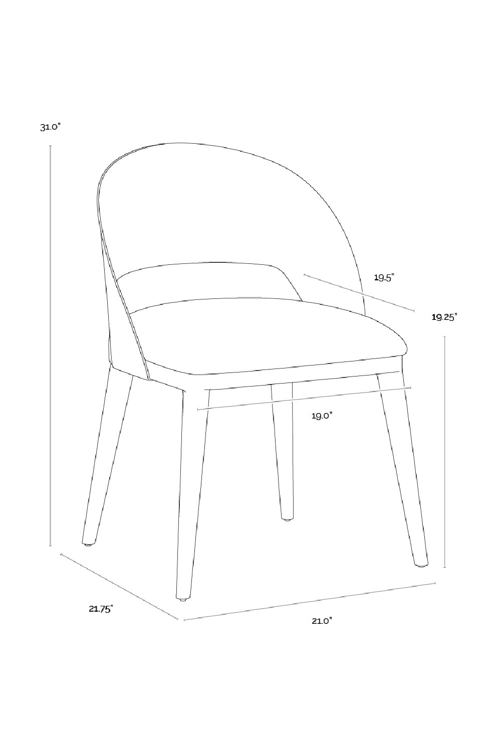 Modern European furniture - Leather Seat Dining Chair - www.oroa.com | Oroa.com