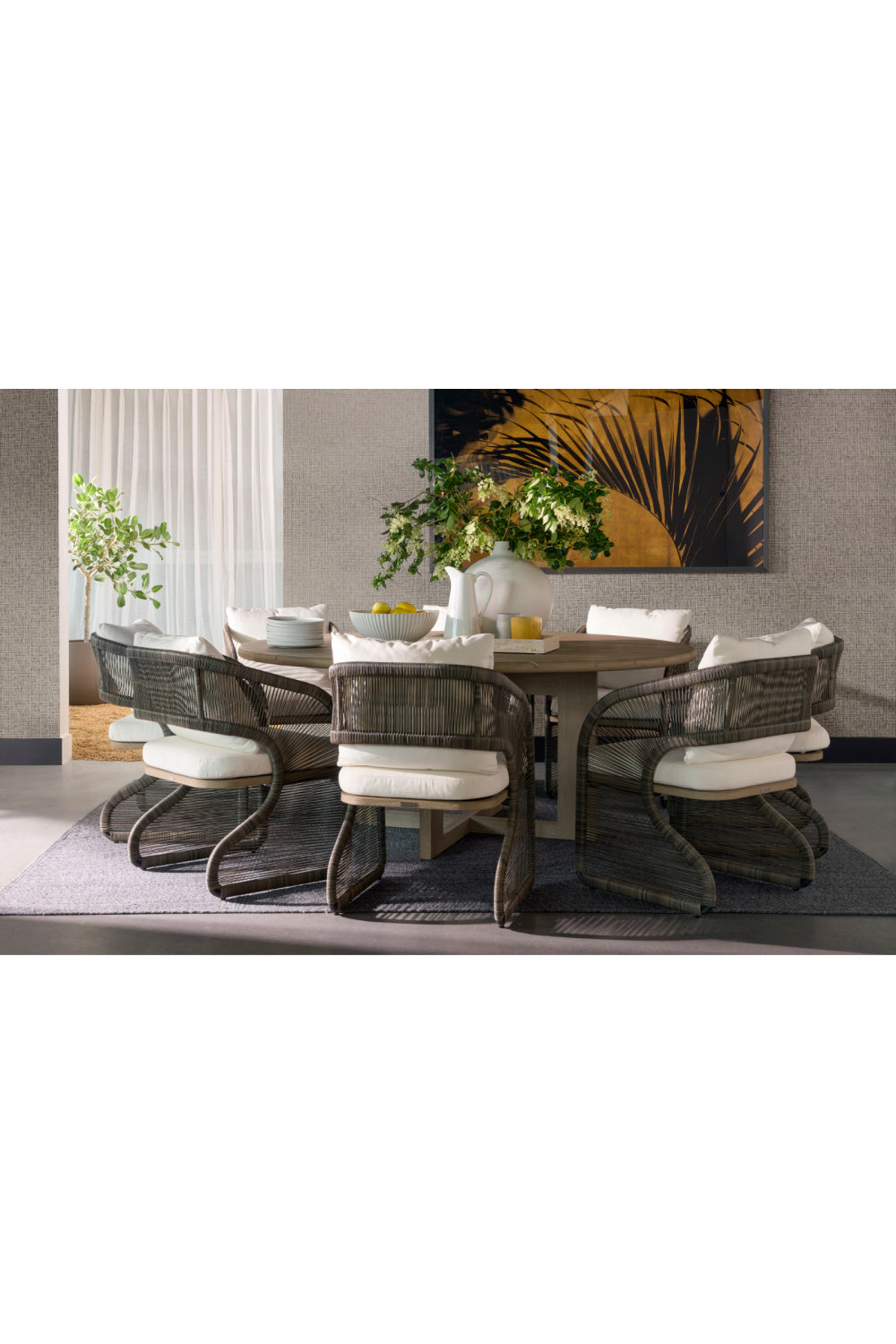 Modern European furniture - Gray Polyrod Indoor/Outdoor Dining Chair - www.oroa.com