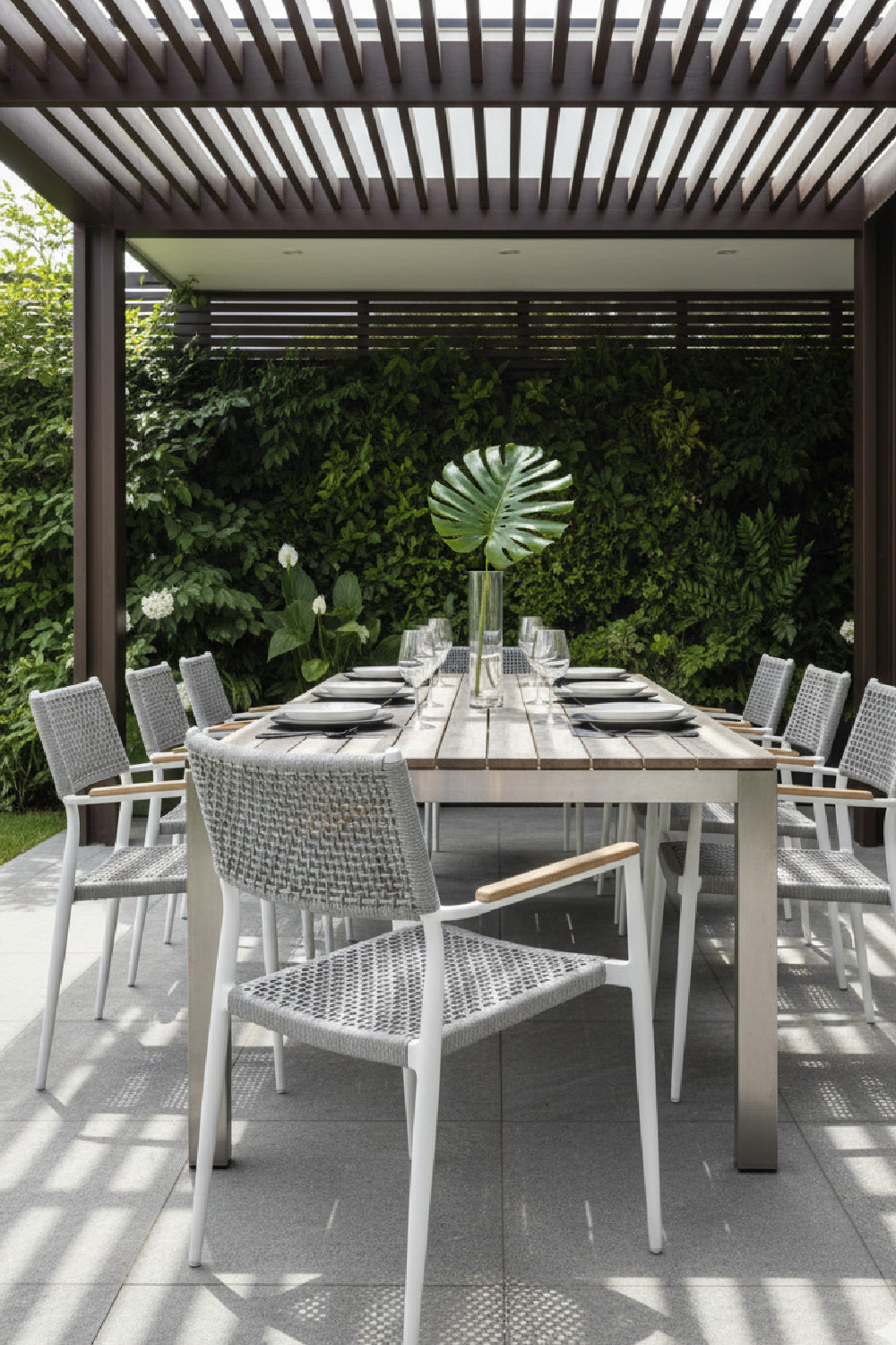 Modern European furniture - Stackable Indoor/Outdoor Dining Armchairs (2) - www.oroa.com | Oroa.com