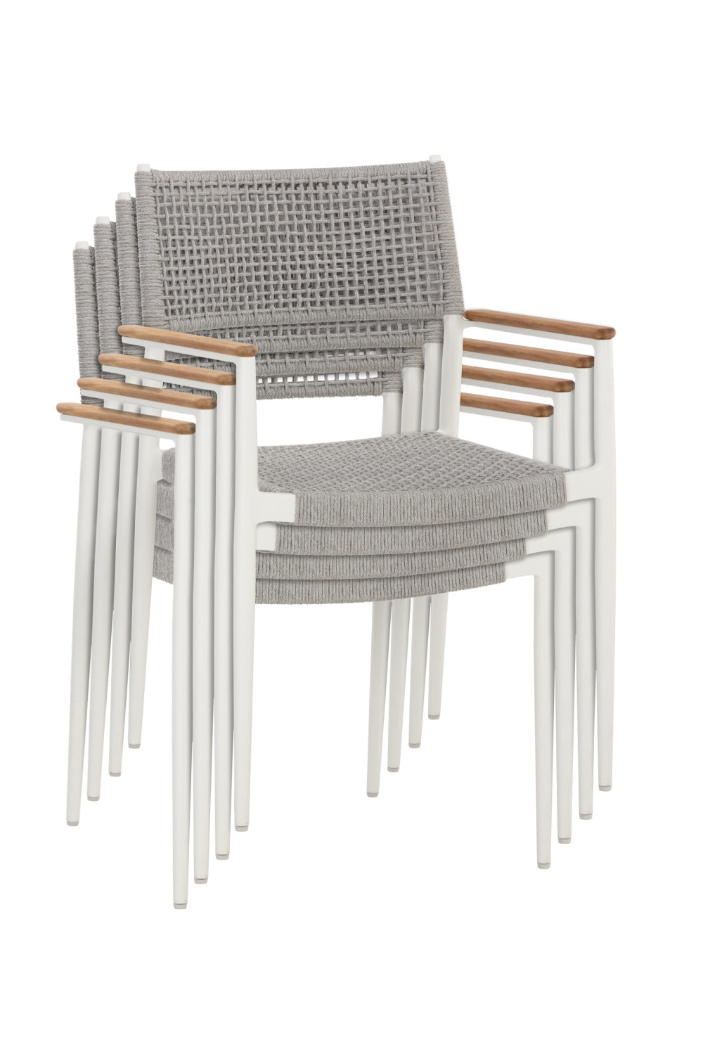Modern European furniture - Stackable Indoor/Outdoor Dining Armchairs (2) - www.oroa.com | Oroa.com