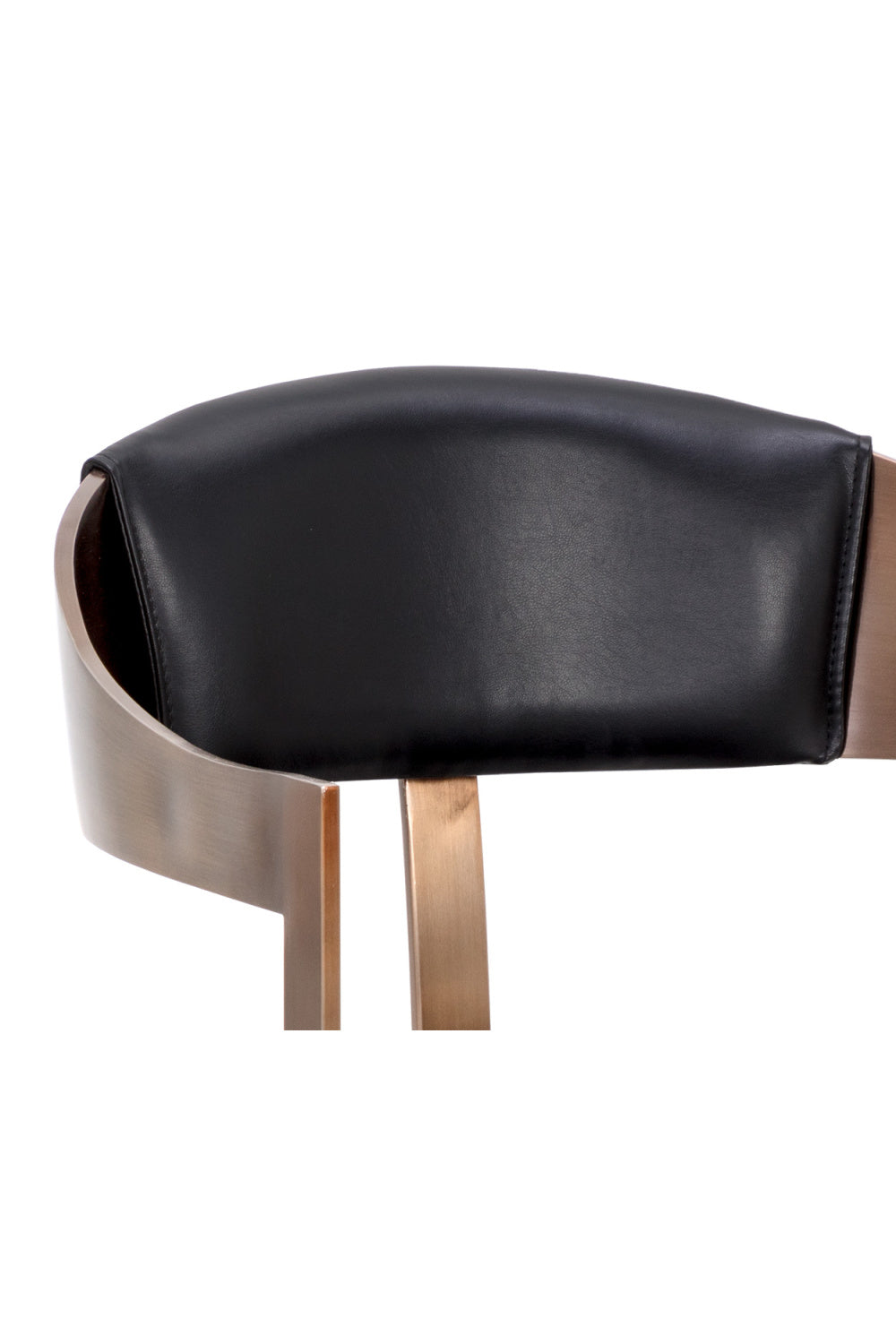 Modern European furniture - Antique Brass Framed Dining Chair - www.oroa.com | Oroa.com