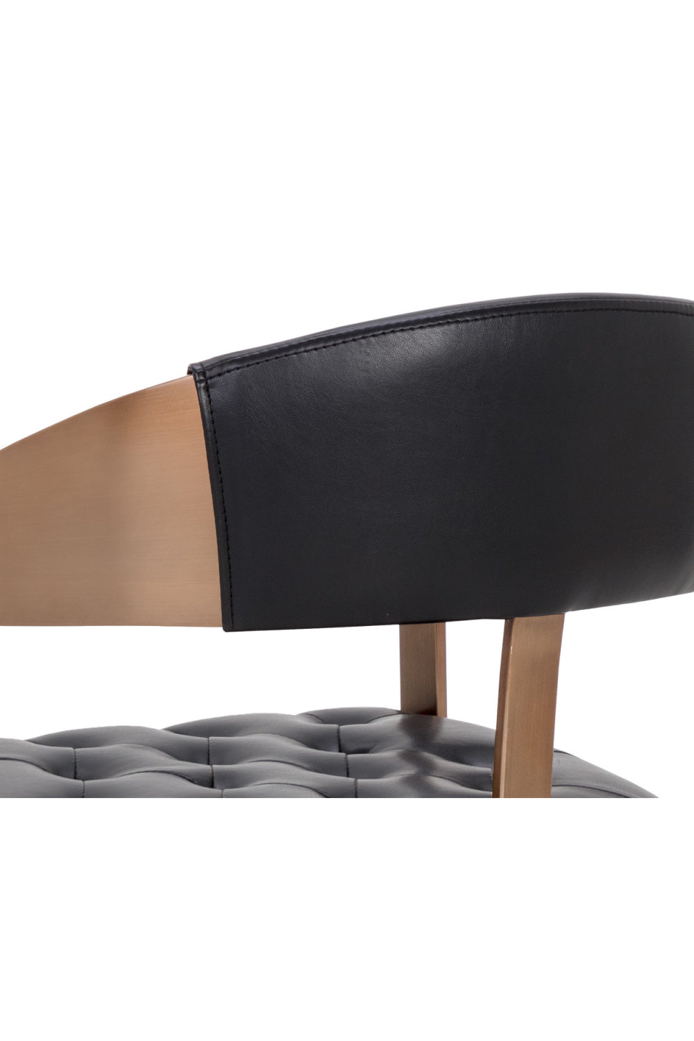 Modern European furniture - Antique Brass Framed Dining Chair - www.oroa.com | Oroa.com