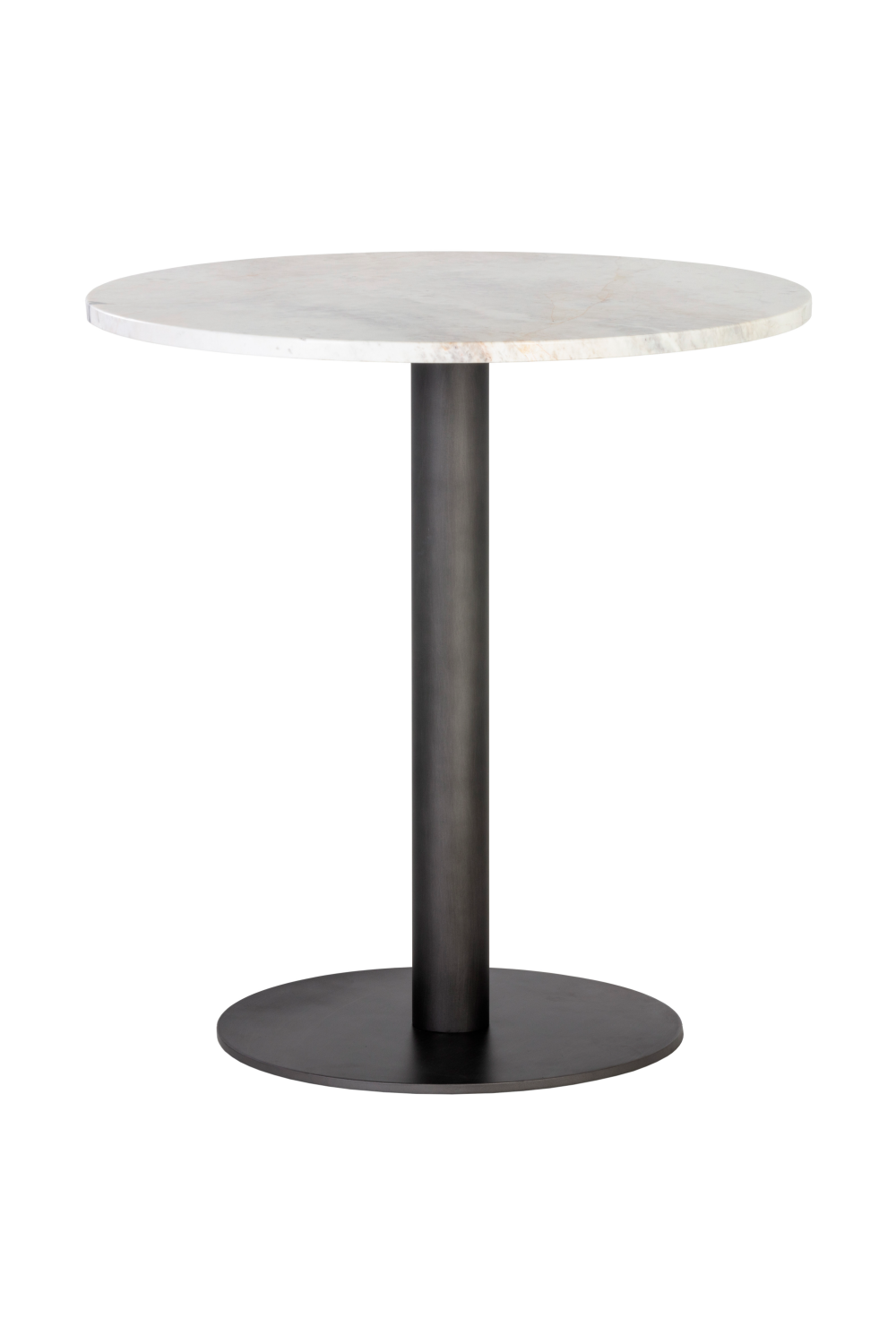 Modern European furniture - Round White Marble Bistro Table - www.oroa.com | Oroa.com