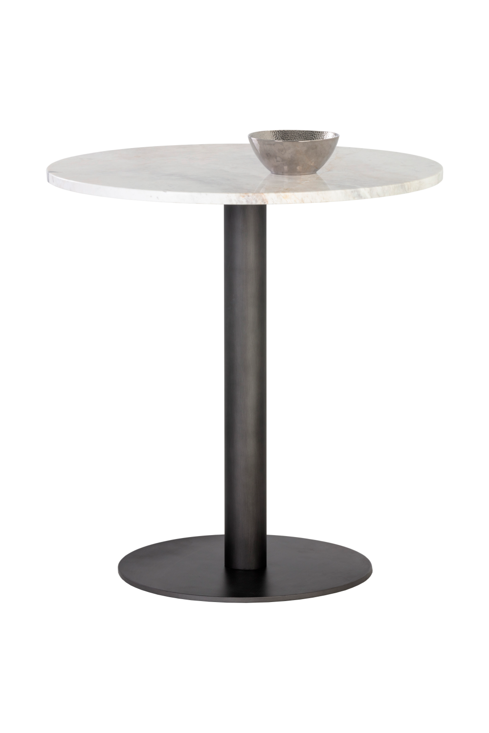 Modern European furniture - Round White Marble Bistro Table - www.oroa.com | Oroa.com