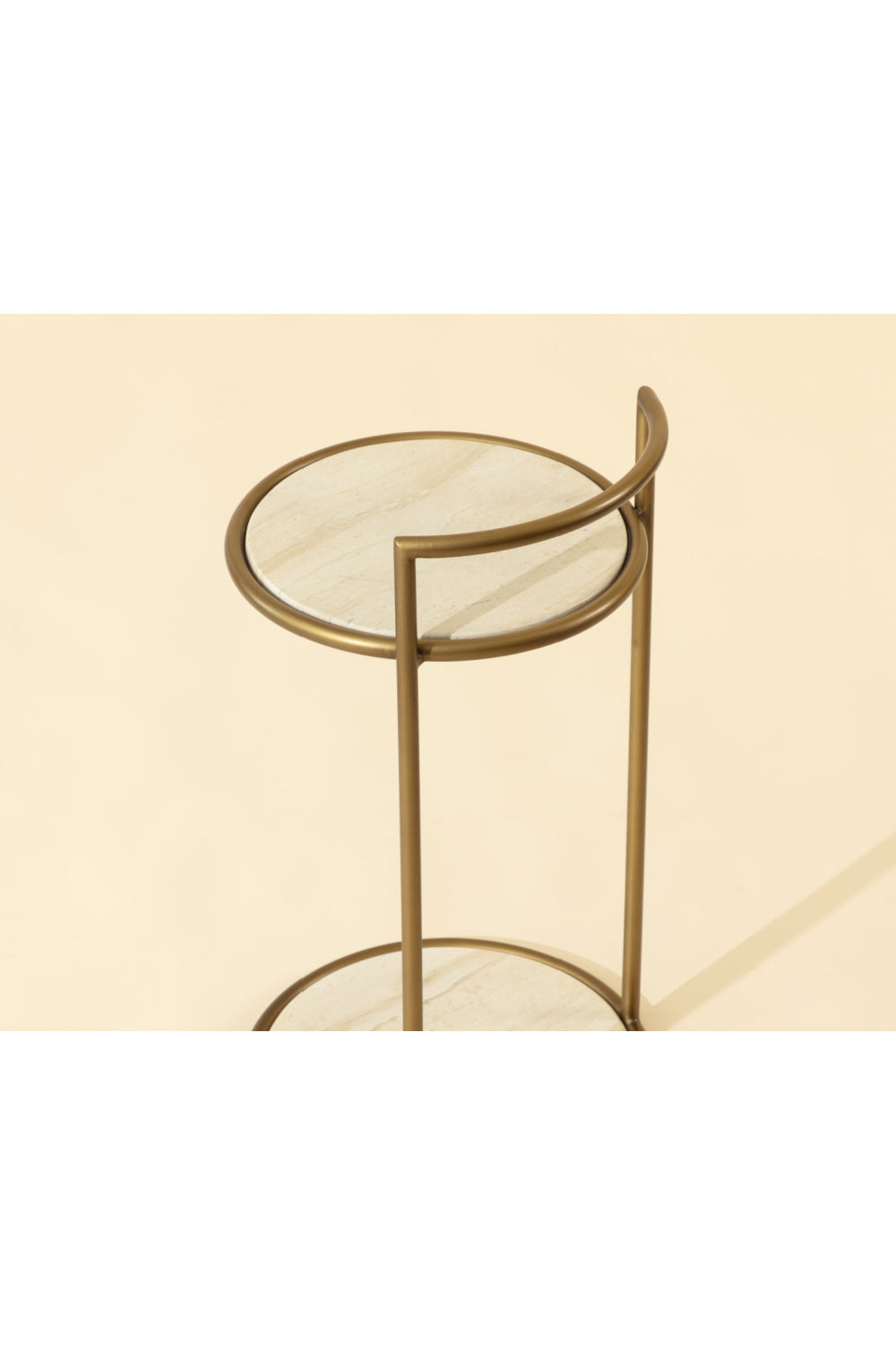 Modern European furniture - Gold Frame Indoor/Outdoor End Table - www.oroa.com | Oroa.com