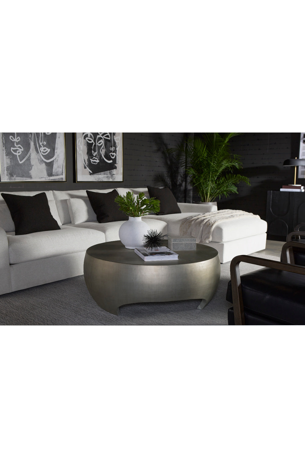 Modern European furniture - Round Indoor/Outdoor Coffee Table with Open Arches - www.oroa.com | Oroa.com