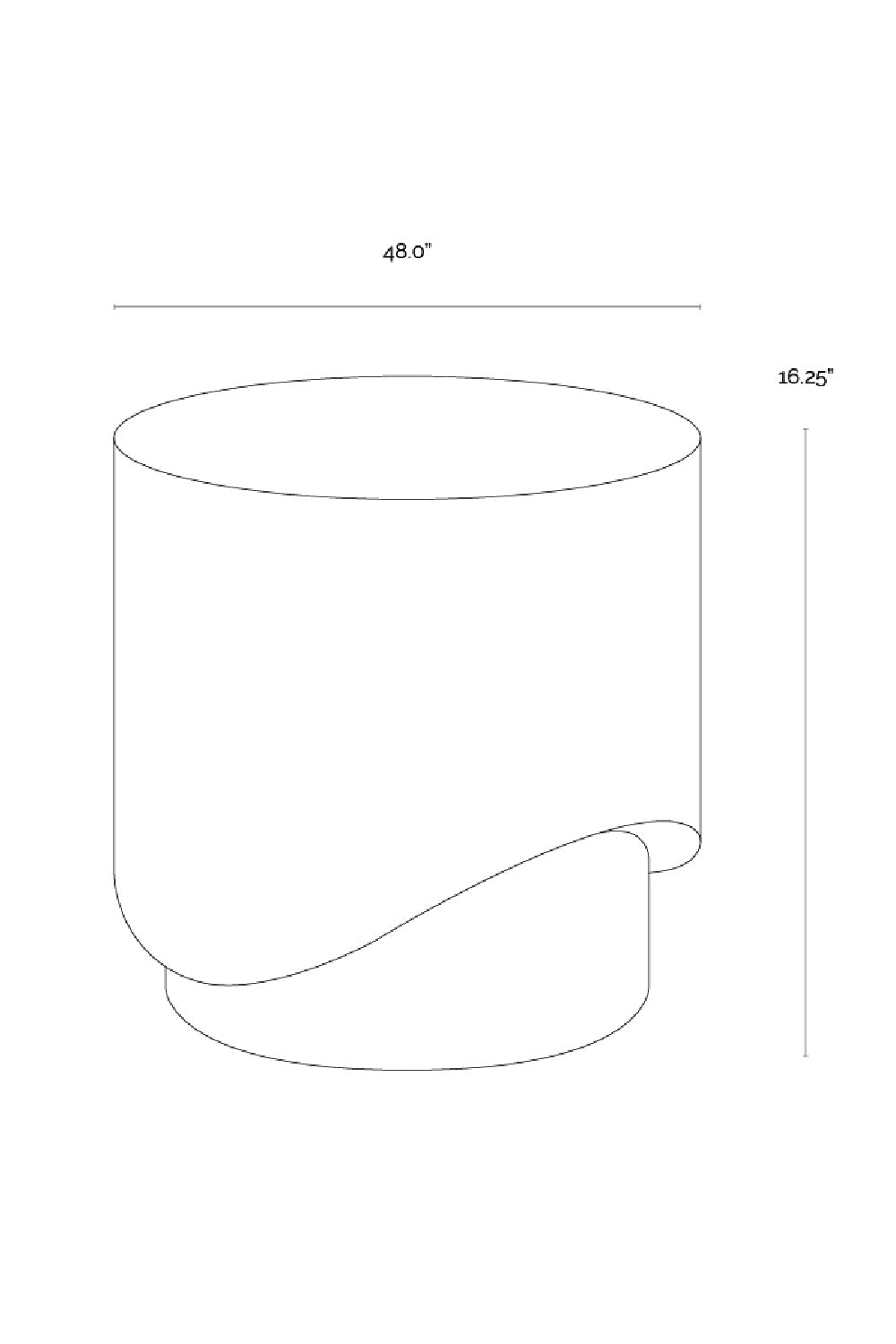 Modern European furniture - Cream Cylindrical Indoor/Outdoor End Table - www.oroa.com