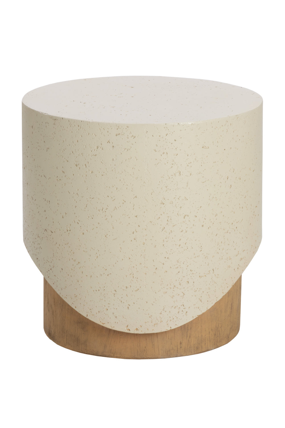Modern European furniture - Cream Cylindrical Indoor/Outdoor End Table - www.oroa.com