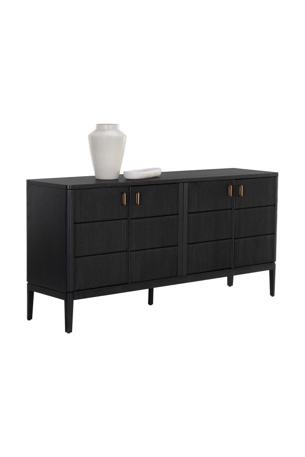 Modern European furniture - 4-Door Black Sideboard - www.oroa.com | Oroa.com