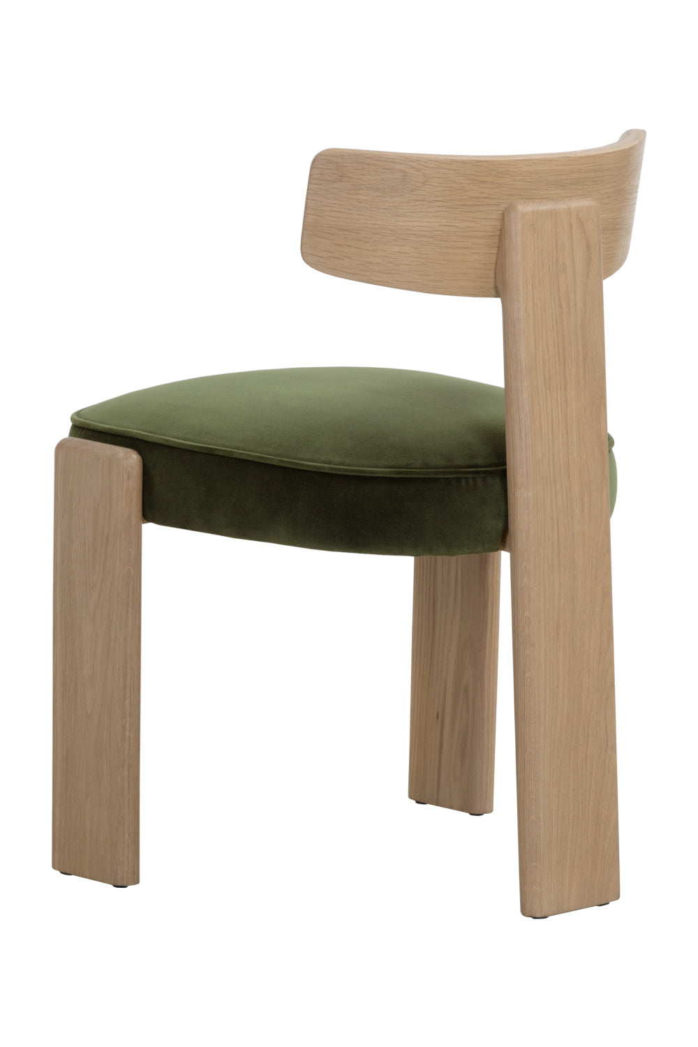 Modern European furniture - Oak Framed 3-Legged Dining Chairs (2) - www.oroa.com | Oroa.com
