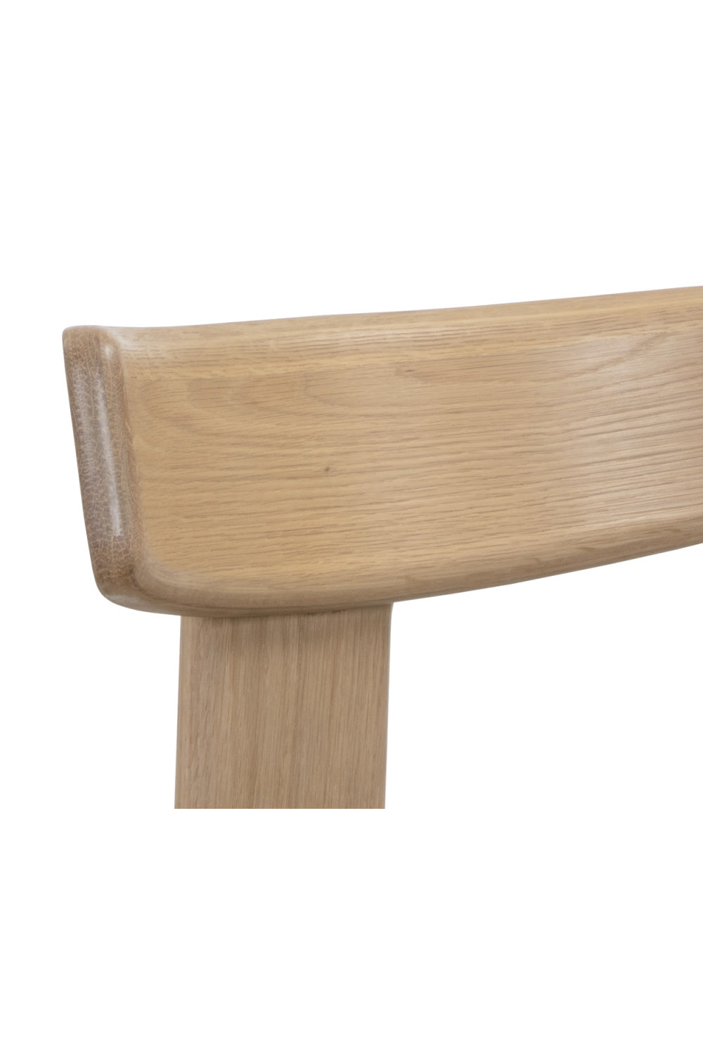 Modern European furniture - Oak Framed 3-Legged Dining Chairs (2) - www.oroa.com | Oroa.com