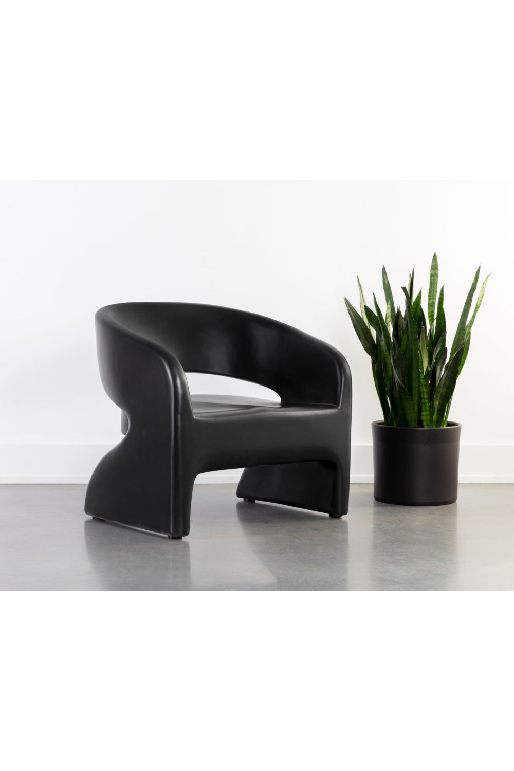 Modern European furniture - Black Indoor/Outdoor Lounge Chair - www.oroa.com