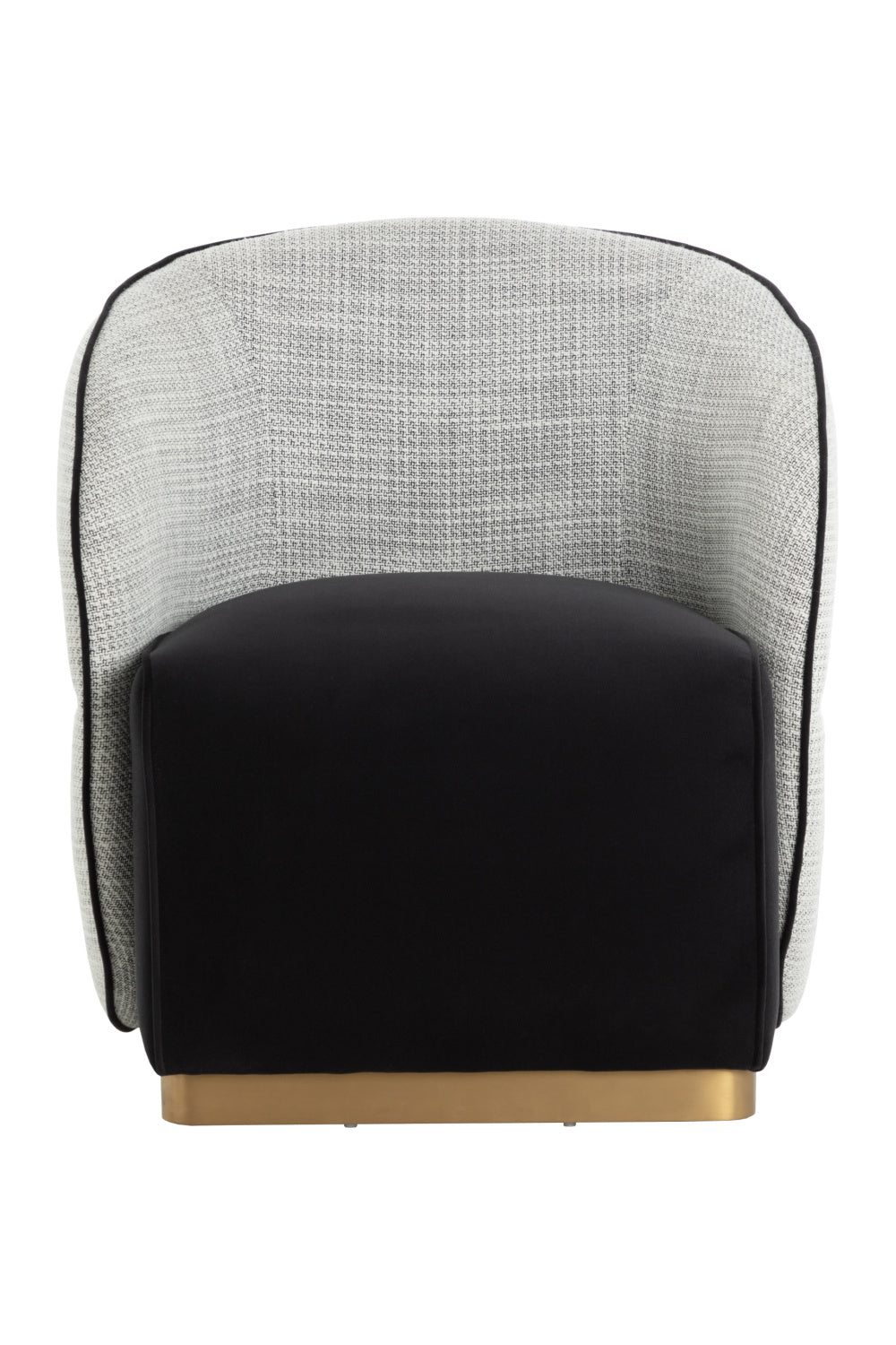 Modern European furniture - White Back Curved Lounge Chair - www.oroa.com