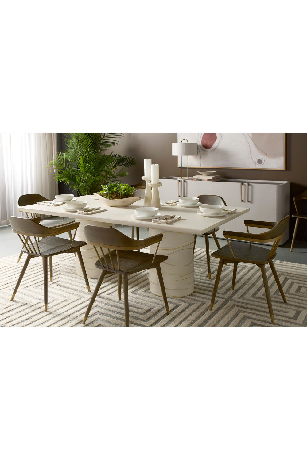 Modern European furniture - Cream Rectangular Indoor/Outdoor Dining Table - www.oroa.com | Oroa.com
