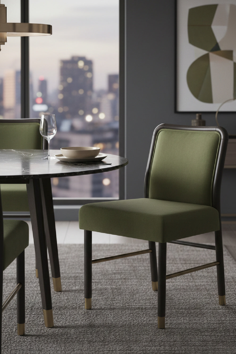 Rubberwood Framed Dining Chairs (2) Modern European furniture - www.oroa.com | Oroa.com