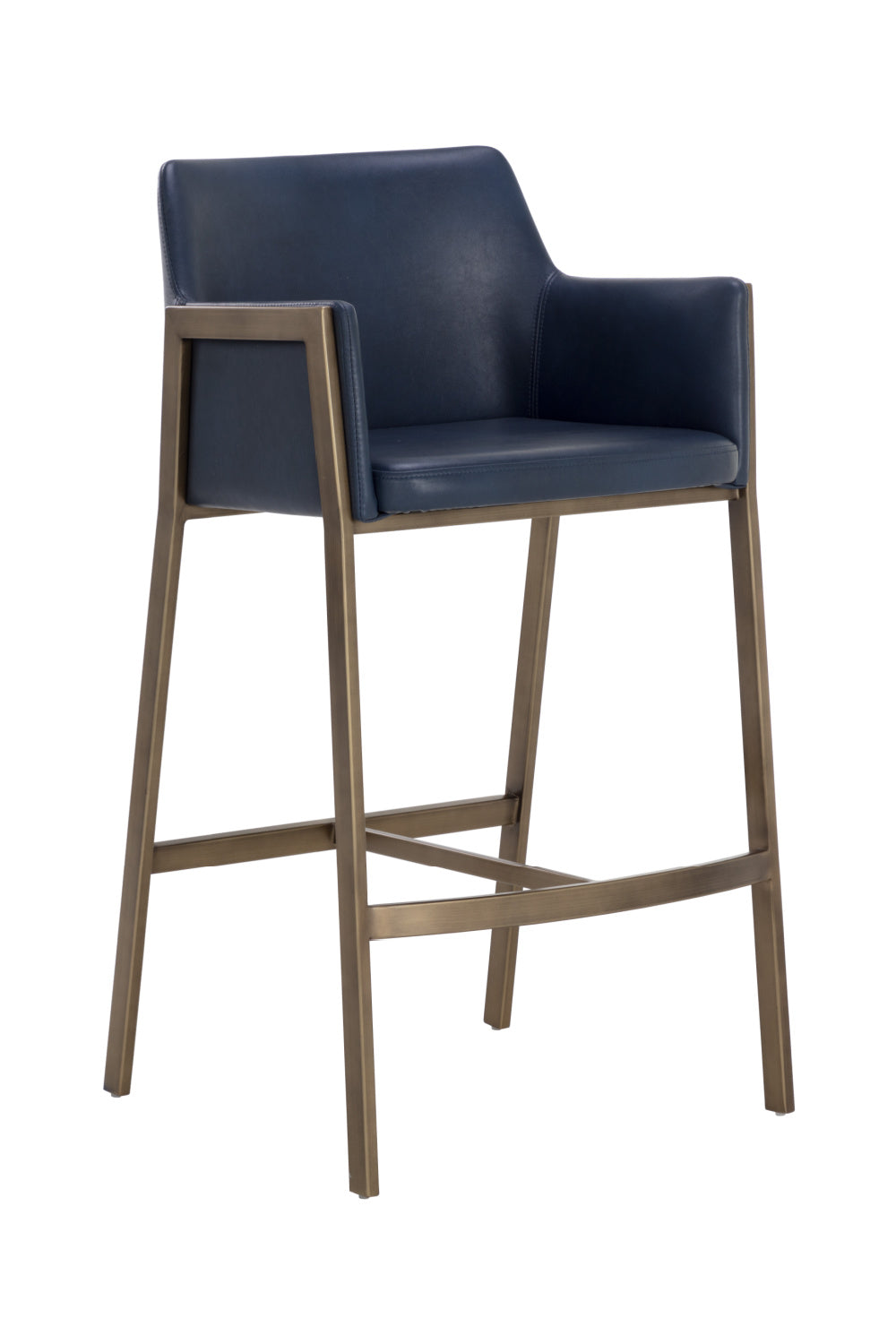 Modern European furniture - Leather-Look Bar Stool - www.oroa.com