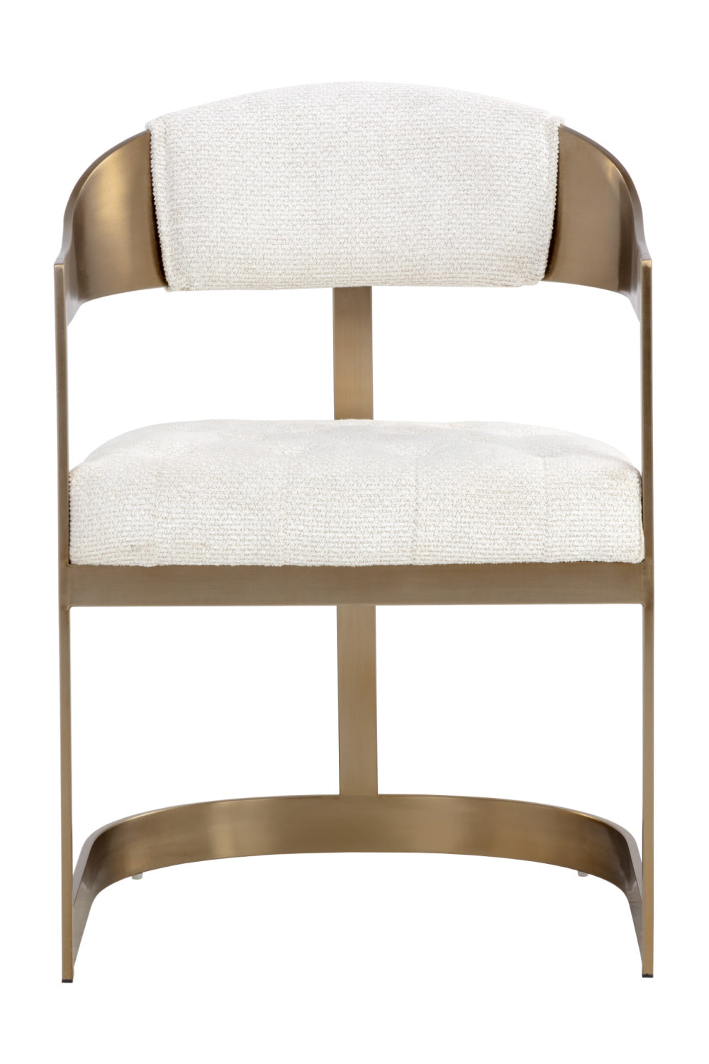 Modern European furniture - Antique Brass Framed Dining Chair - www.oroa.com | Oroa.com