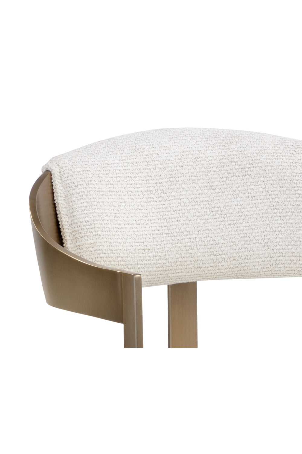 Modern European furniture - Antique Brass Framed Dining Chair - www.oroa.com | Oroa.com