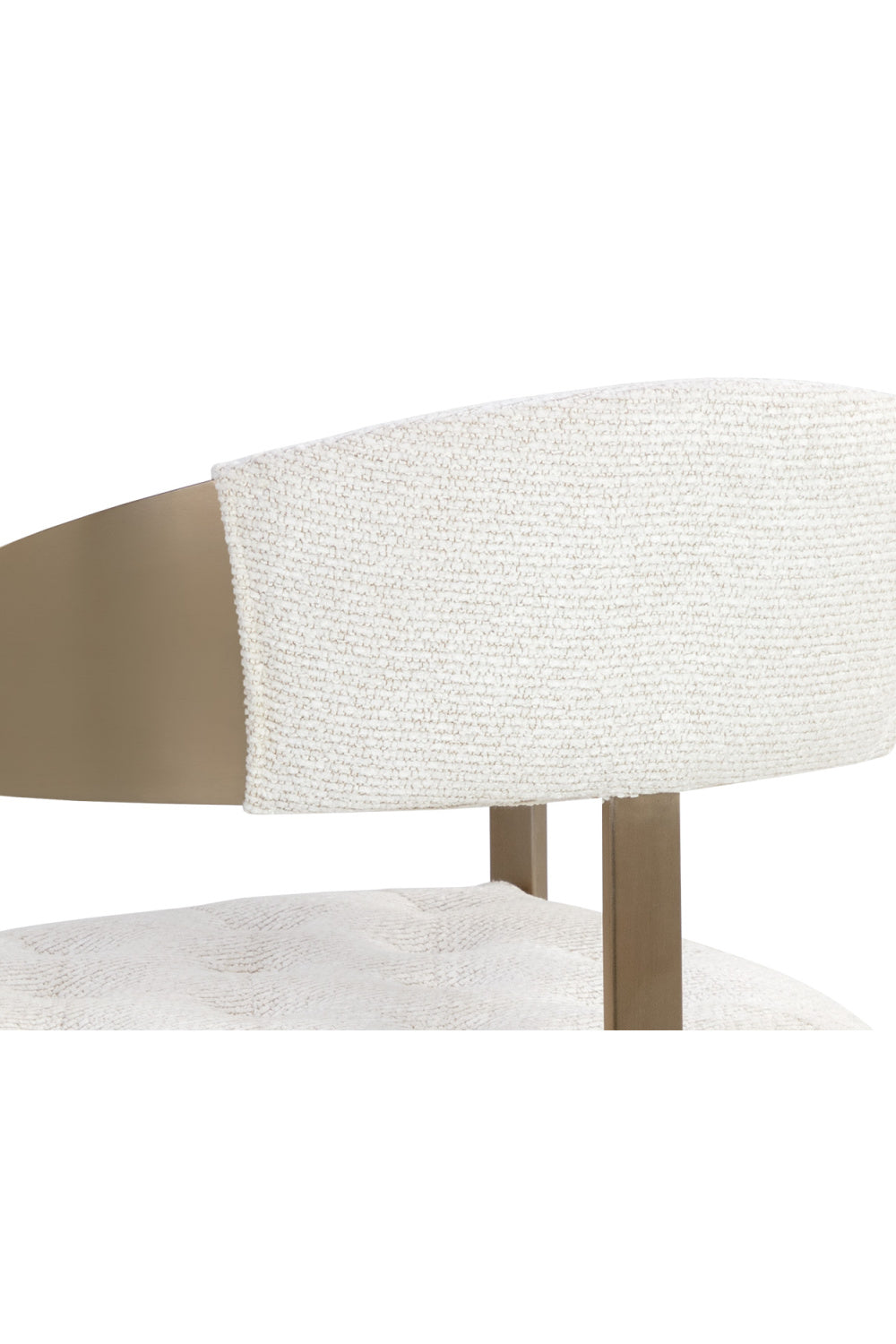 Modern European furniture - Antique Brass Framed Dining Chair - www.oroa.com | Oroa.com