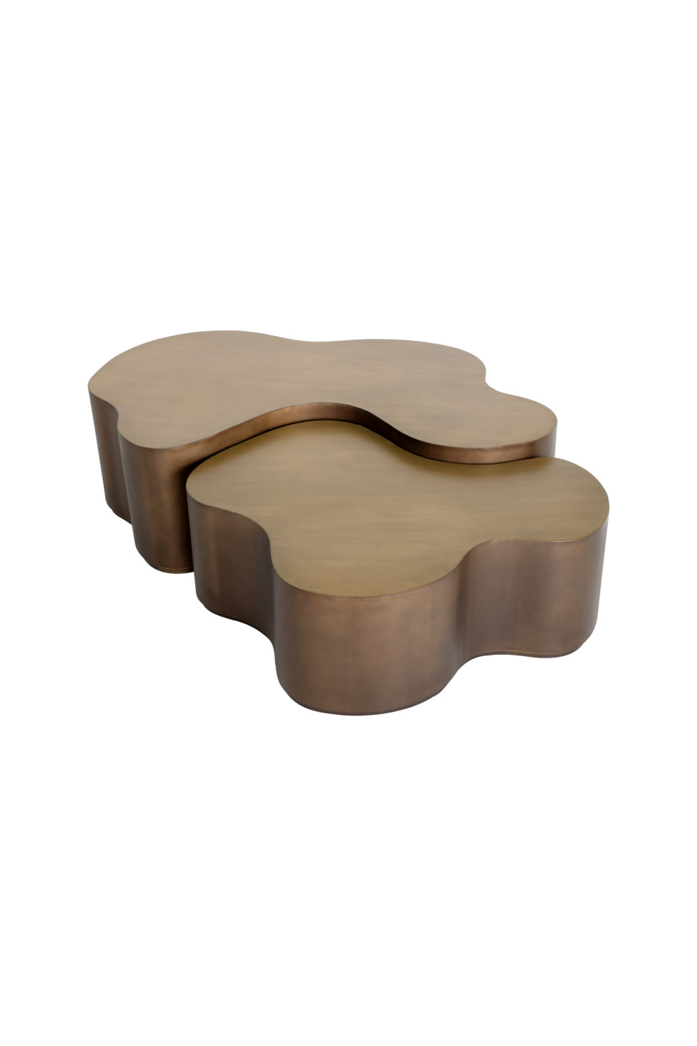 Antique Brass Nesting Coffee Tables | Splendido Boise | Oroa.com