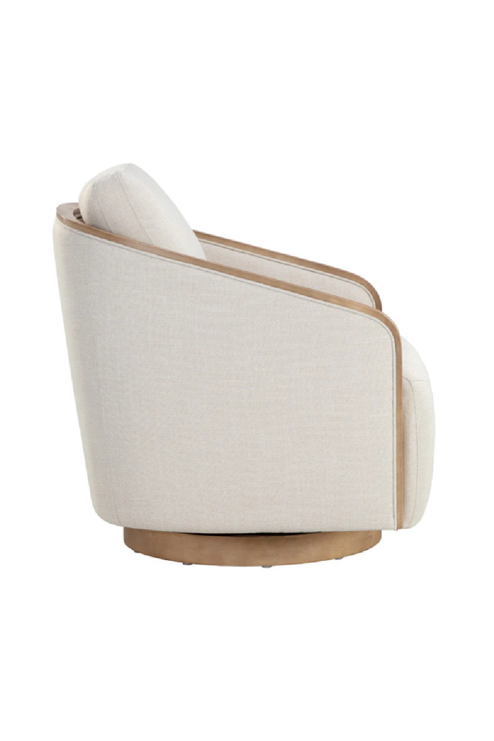 Birch Wood Frame Swivel Chair | Splendido Tasia | Oroa.com
